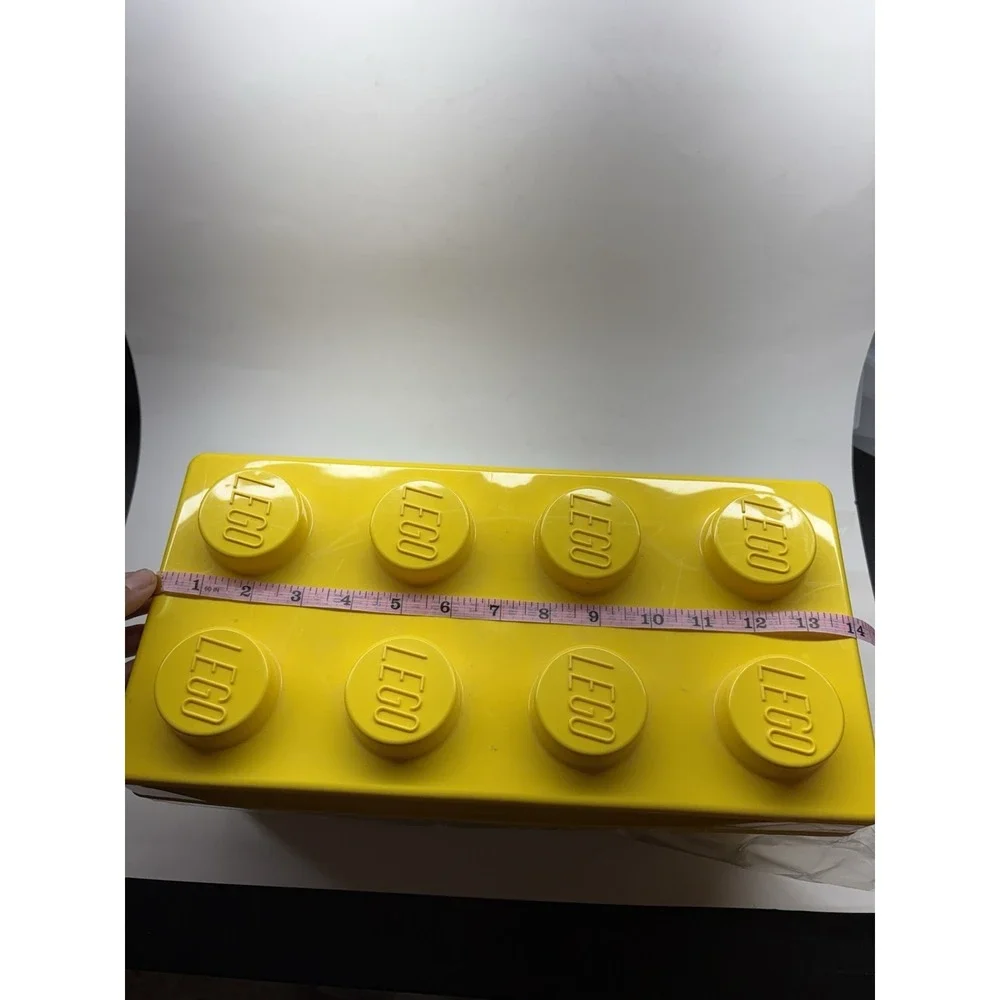 LEGO Storage Brick Case 8 Stud Large Yellow Container Plastic Bin Box 4lb Misc